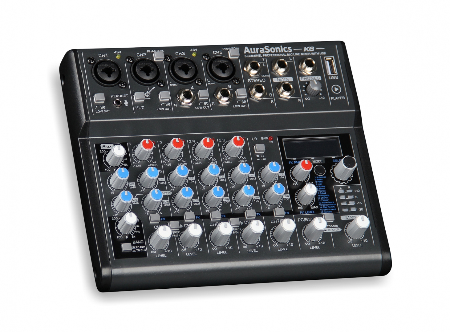 AuraSonics K8 компактный микшерный пульт в Магадане