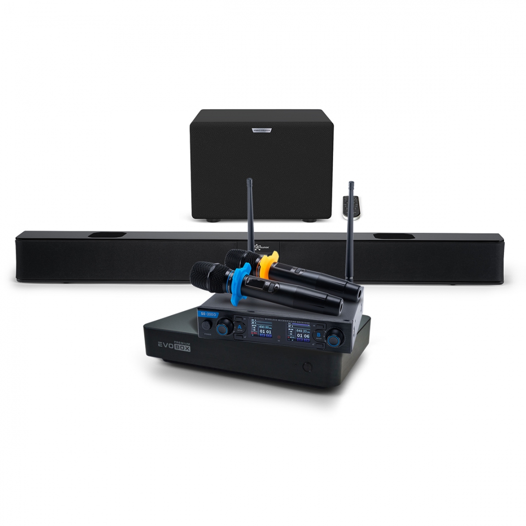Hi-End караоке-система EVOBOX Premium + EvoSoundBar (саундбар с караоке) в Магадане