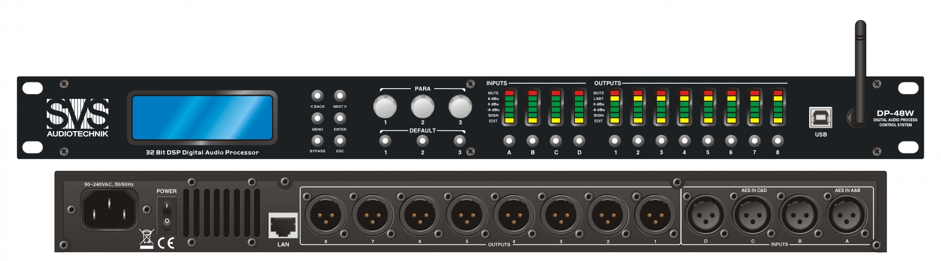 SVS Audiotechnik DP-48W Цифровой процессор: 4 входа 8 выходов в Магадане