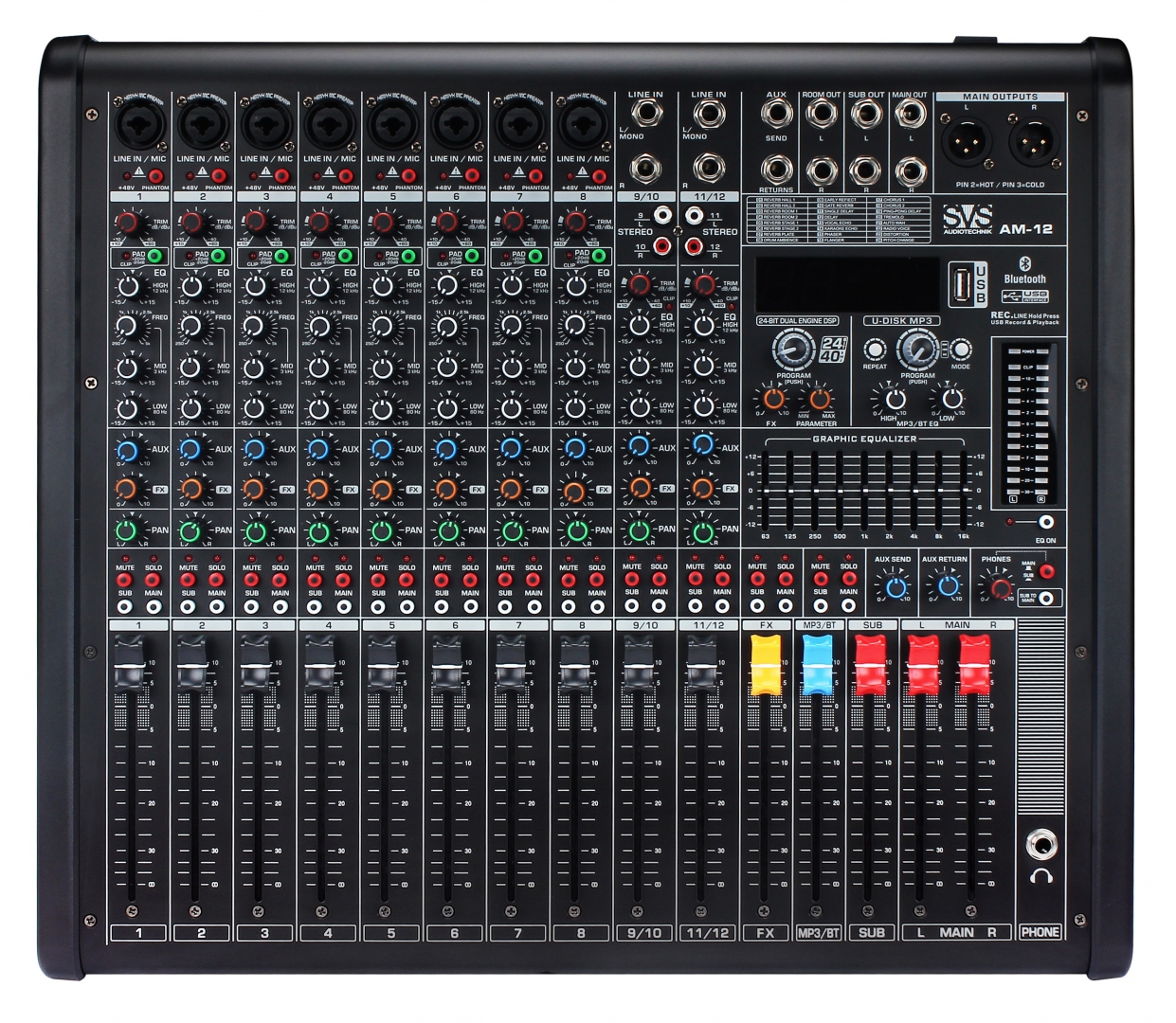 SVS Audiotechnik mixers AM-12 Микшерный пульт аналоговый, 12-канальный в Магадане