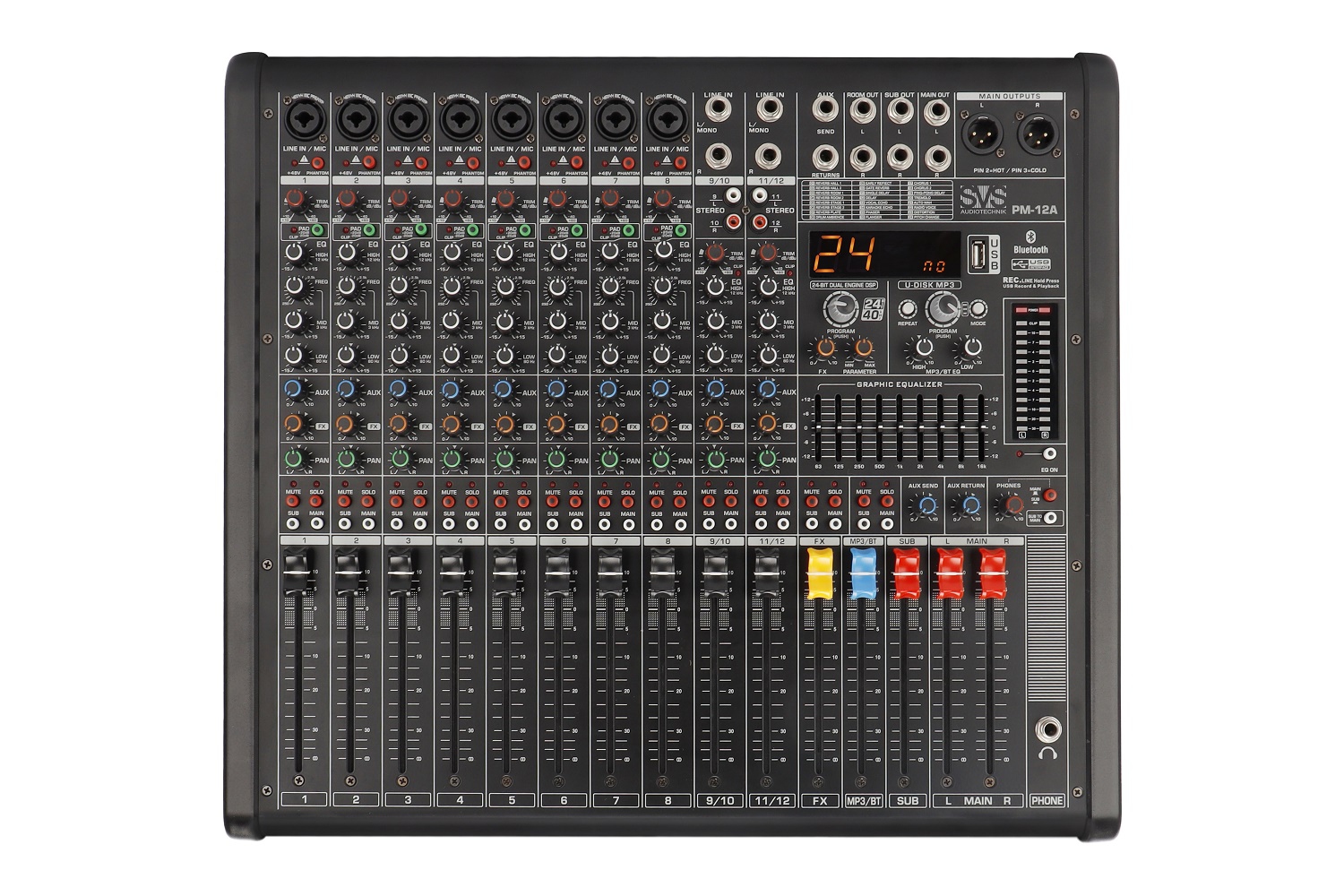 SVS Audiotechnik mixers PM-12A Активный аналоговый микшерный пульт, 12-канальный в Магадане